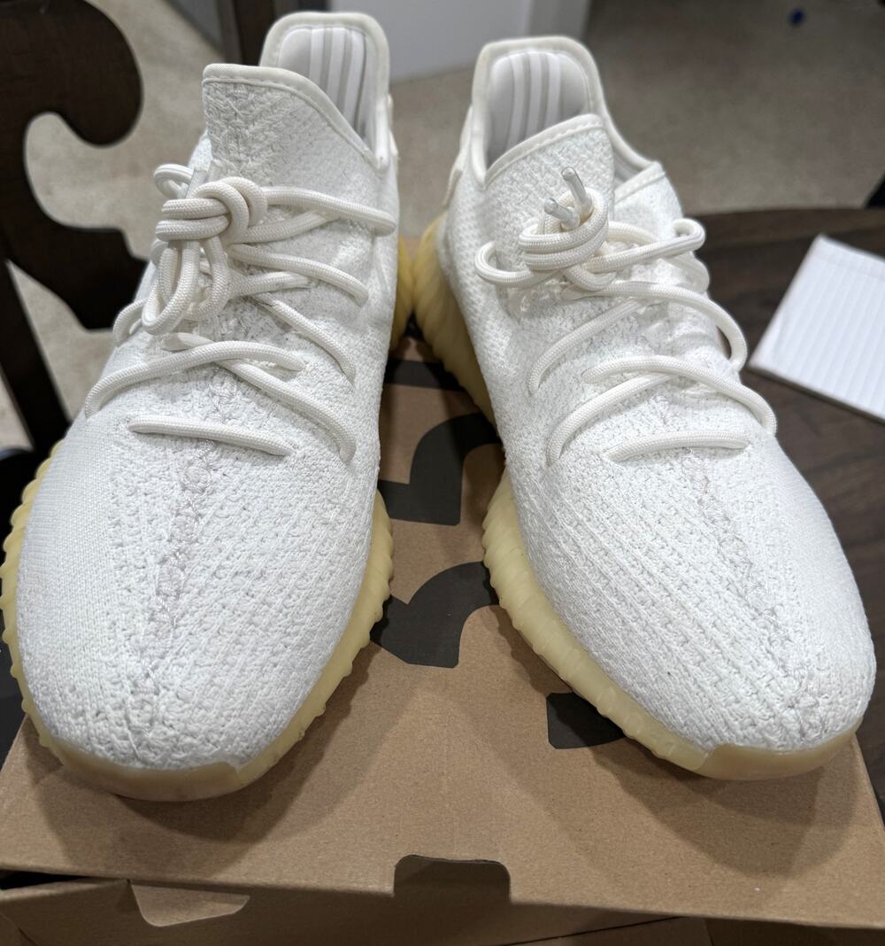 Adidas Yeezy Boost 350 V2 Cream White Triple White CP9366 Size 10.5 Box